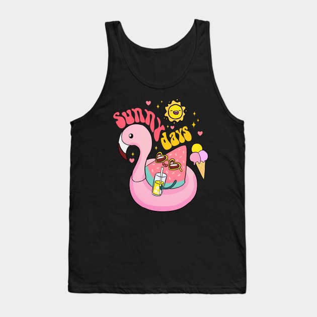 Sunny days a cute and fun summer time design Tank Top by Yarafantasyart